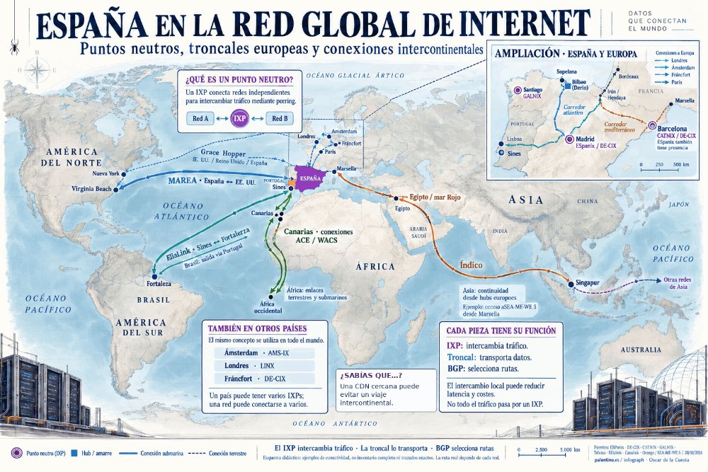 🌍 ¿Por dónde sale Internet de España?