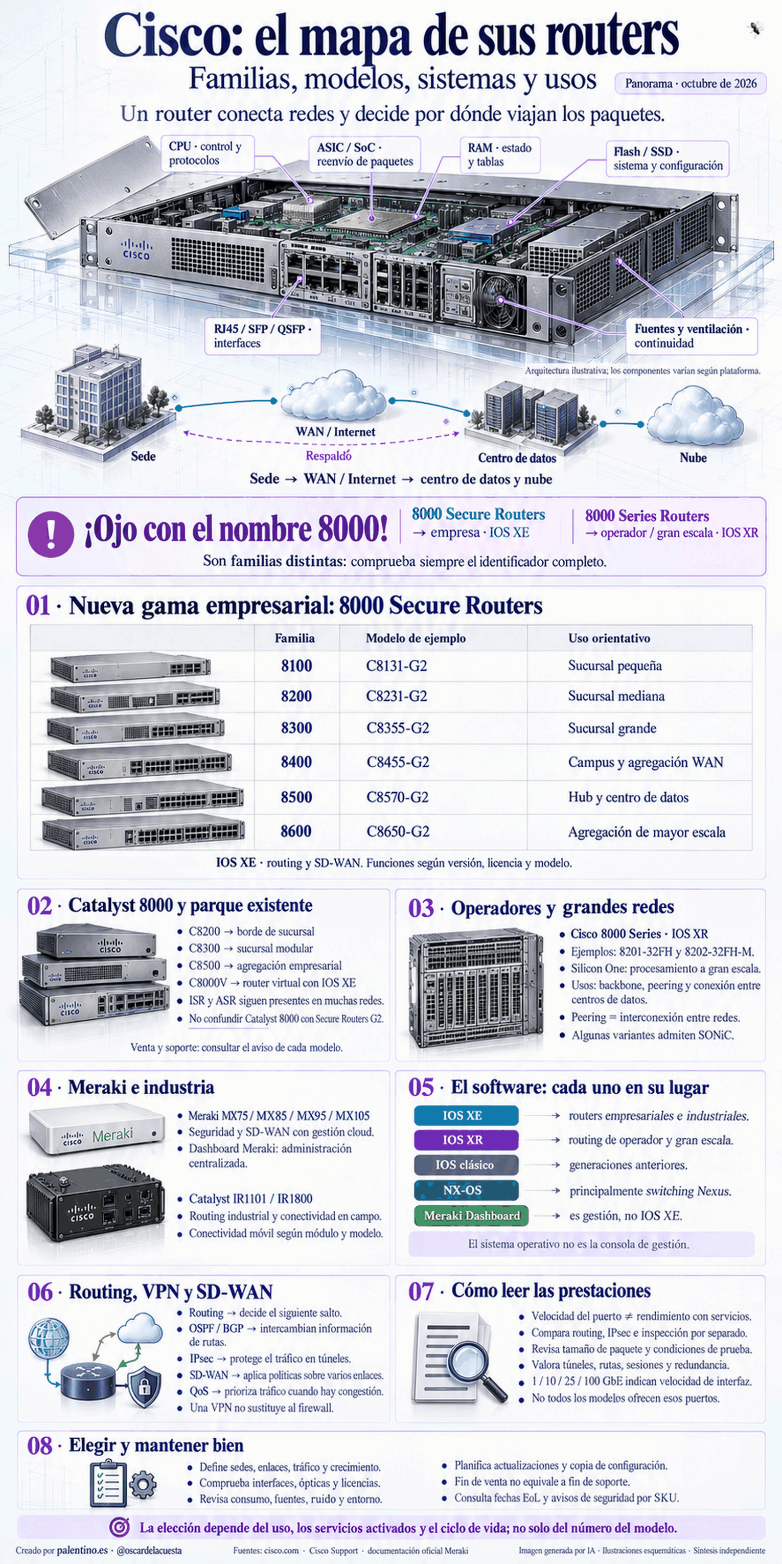 🌐 Cisco: el mapa de sus routers. Mucho más que conectar redes.