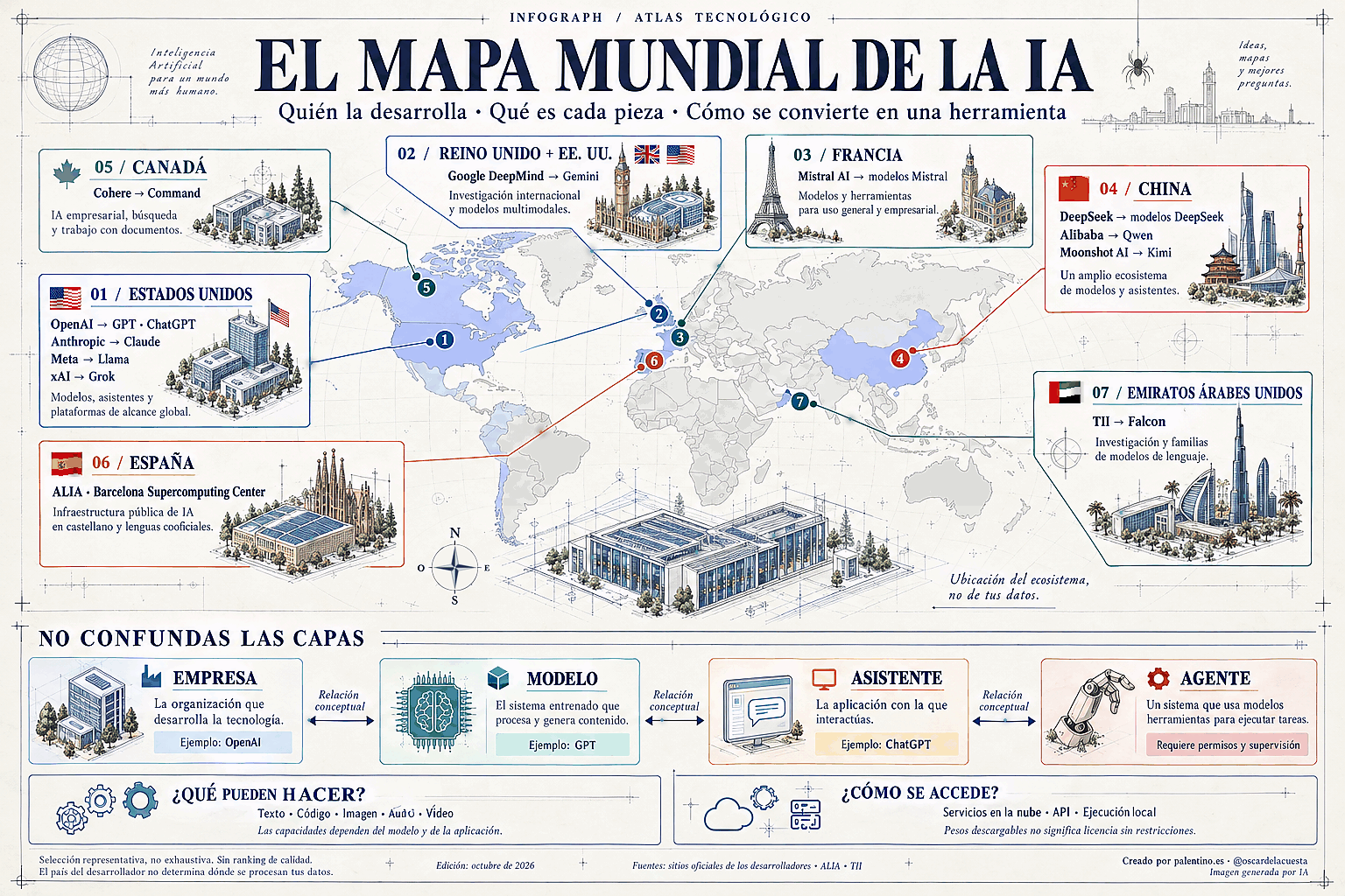 🌍 El mapa mundial de la inteligencia artificial